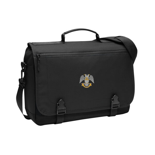 Valley of Akron 32nd Degree Embroidered - Messenger Briefcase Thumbnail