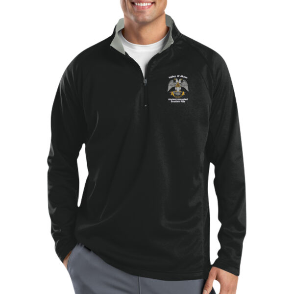 Valley of Akron 32nd Degree Embroidered - Sport Wick ® Fleece 1/4 Zip Pullover Thumbnail