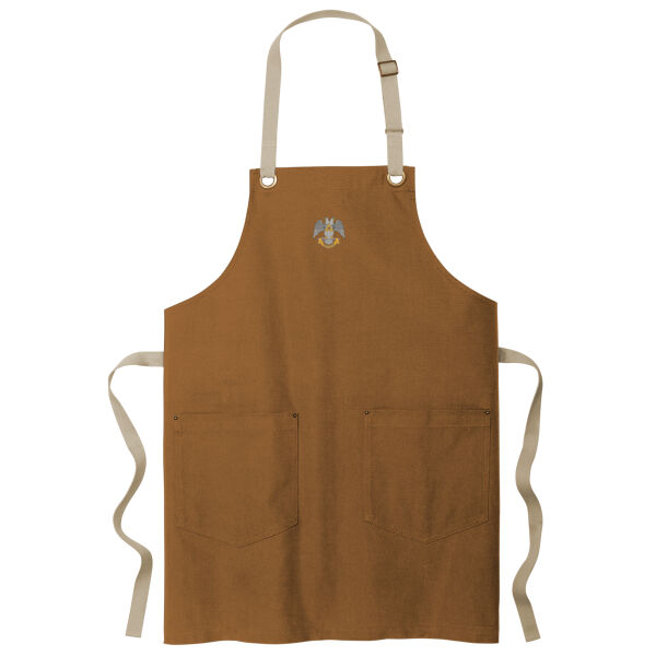 Valley of Akron 32nd Degree Embroidered - Canvas Full Length Two Pocket Apron Thumbnail