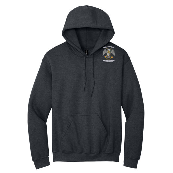Valley of Akron 32nd Degree Embroidered - Heavy Blend  Hooded Sweatshirt Thumbnail