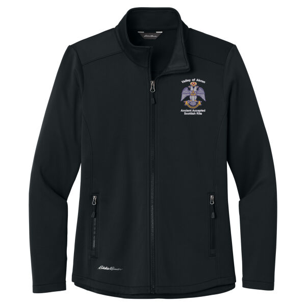 Valley of Akron 33rd Degree Embroidered - Women's Smooth Mid Layer Fleece Full Zip Thumbnail