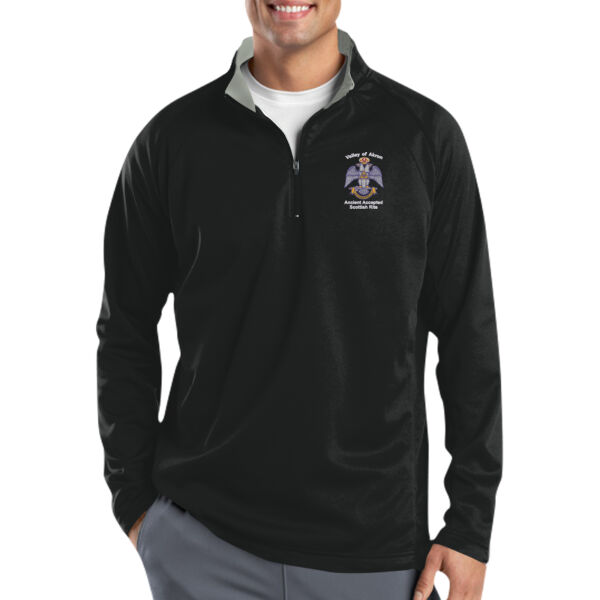 Valley of Akron 33rd Degree Embroidered - Sport Wick ® Fleece 1/4 Zip Pullover Thumbnail