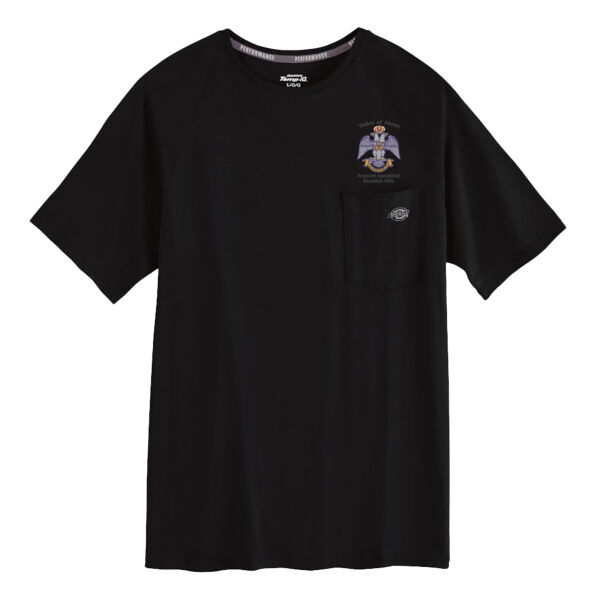 Valle of Akron 33rd Degree Embroiderd - Men's Performance Cooling T-Shirt Thumbnail