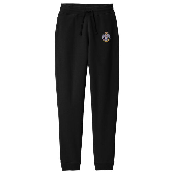 Valley Of Akron 33rd Degree Embroidered - Fleece Jogger Thumbnail