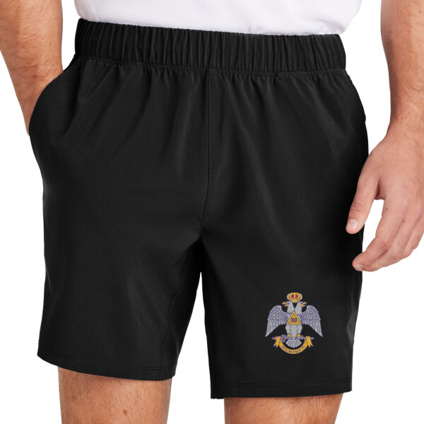 Valley Of Akron 33rd Degree Embroidered - Repeat 7' Short Thumbnail